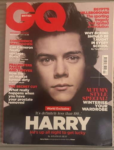 GQ British Harry Styles Cover September 2013 Magazine - photo 2