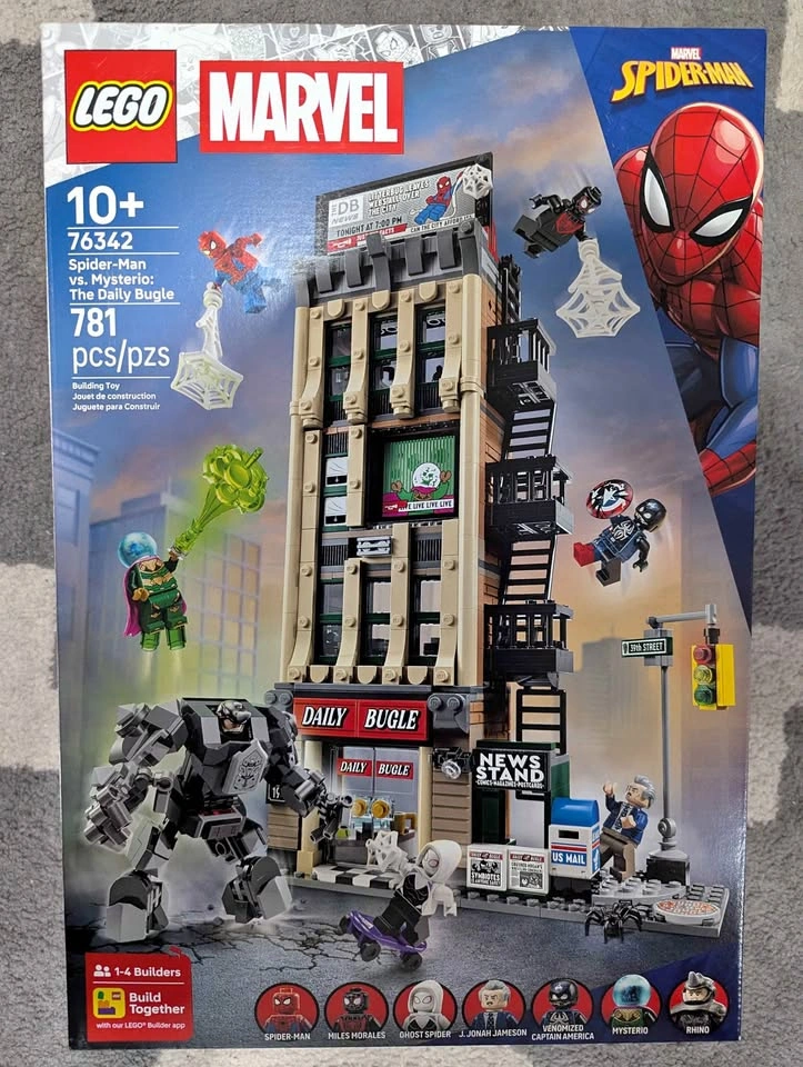 LEGO Marvel 76342 Spiderman vs Mysterio: The Daily Bugle
