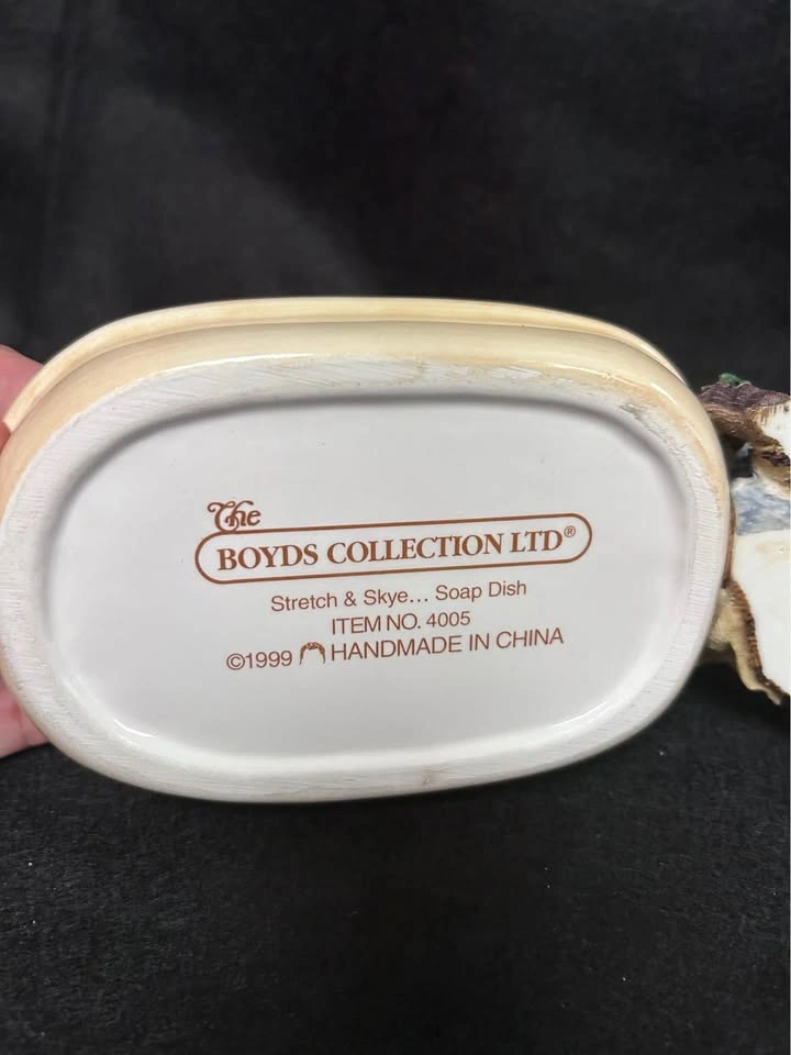 Boyds Collection Stretch & Skye Giraffe Soap Dish 1999 - photo 3