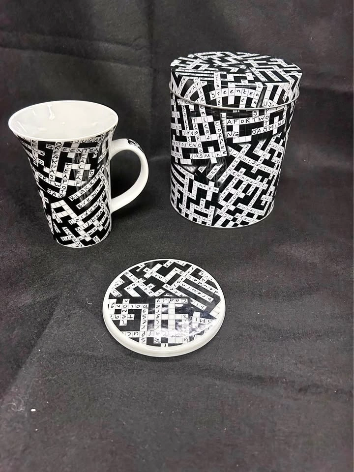 Crossword Puzzle Mug Gift Set