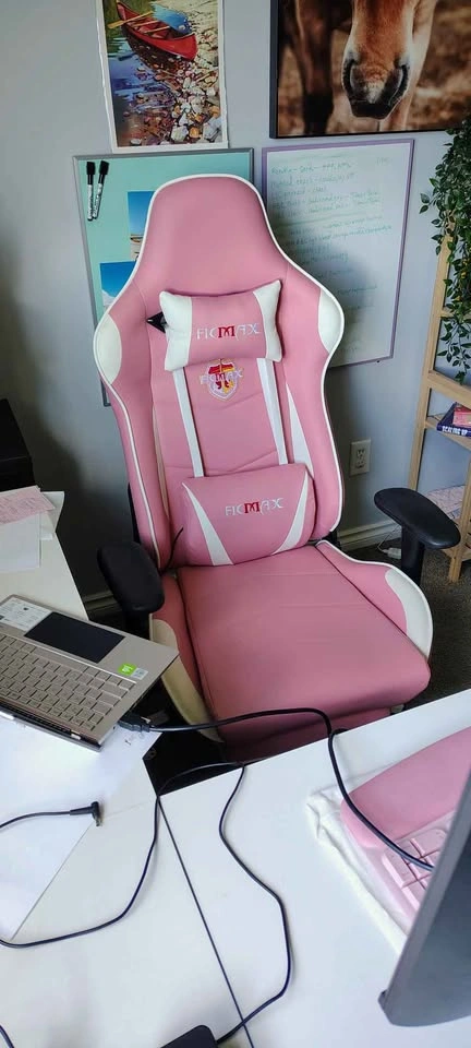 Ergonomic Gaming Chair with Massager & Footrest - photo 5