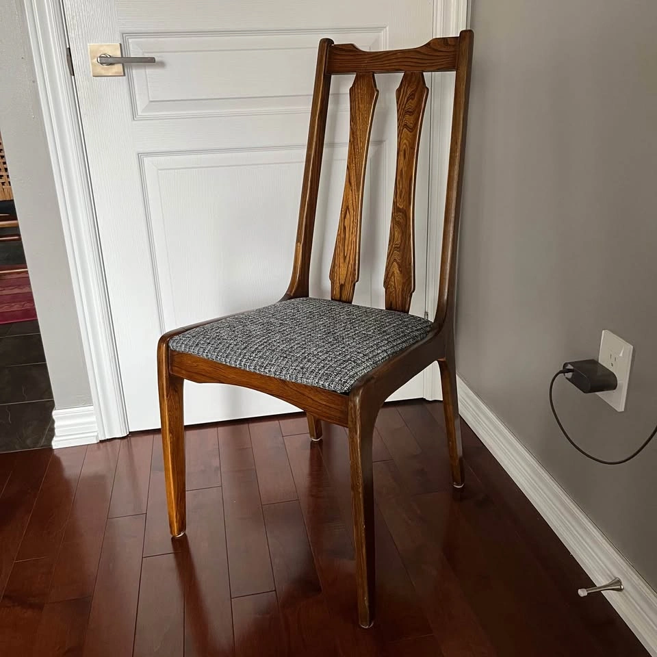Set of 4 Mid-Century Modern Dining Chairs (Elm wood) - photo 4