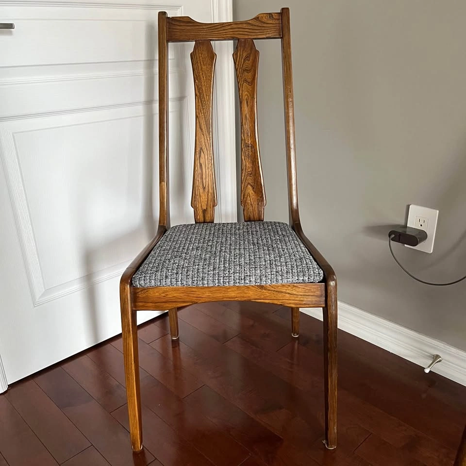 Set of 4 Mid-Century Modern Dining Chairs (Elm wood) - photo 5