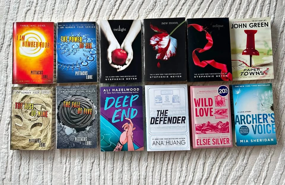 Young Adult and Romance Paperback Books (Prices below)