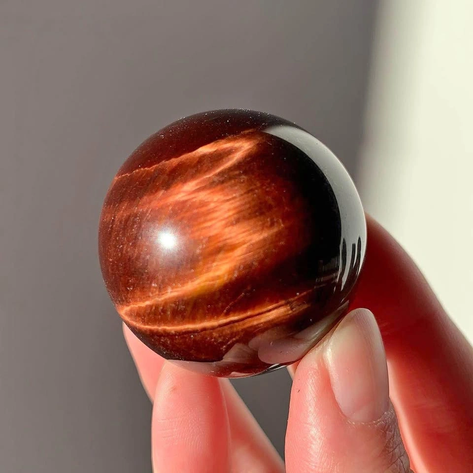 Red Tigers Eye Sphere