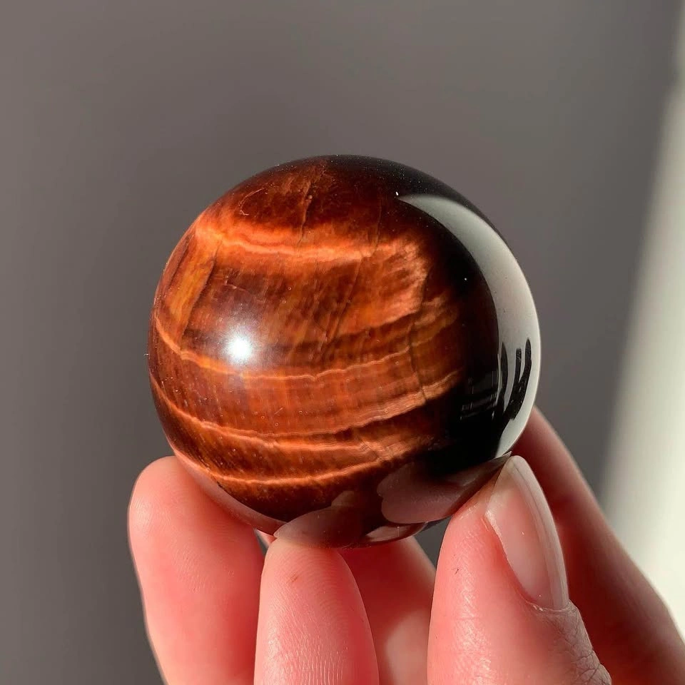 Red Tigers Eye Sphere - photo 2