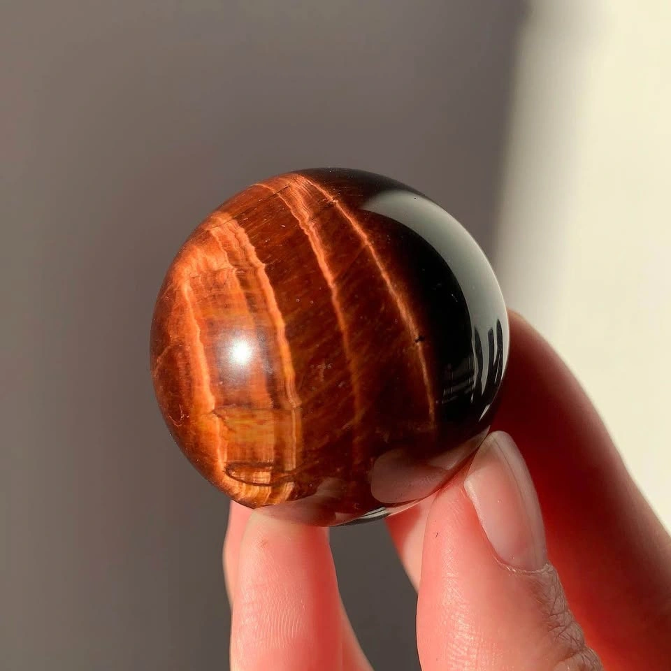 Red Tigers Eye Sphere - photo 3