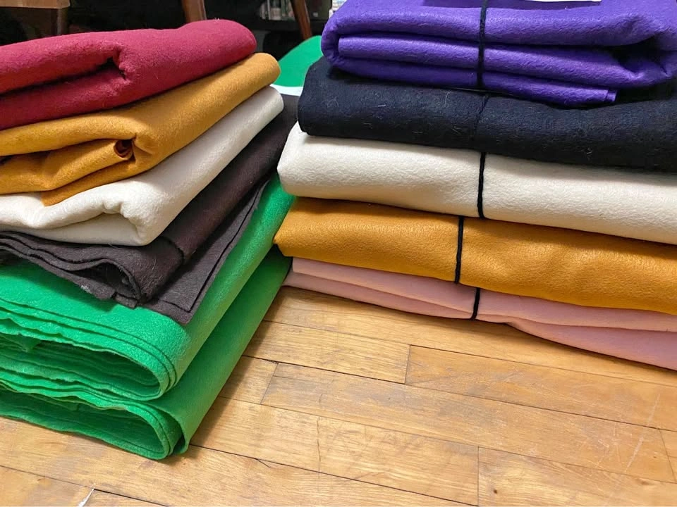 Eco Felt Fabric bundles and bolts