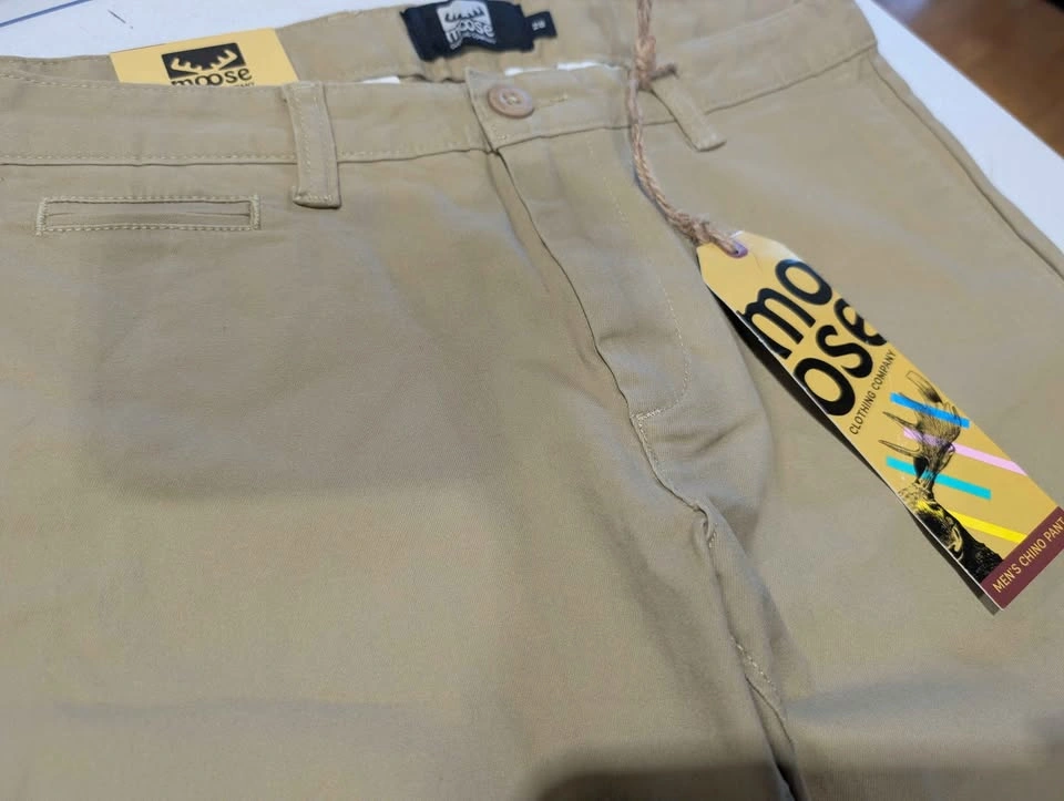 Men's Chino Cotton Pants - Cream/Beige - photo 3