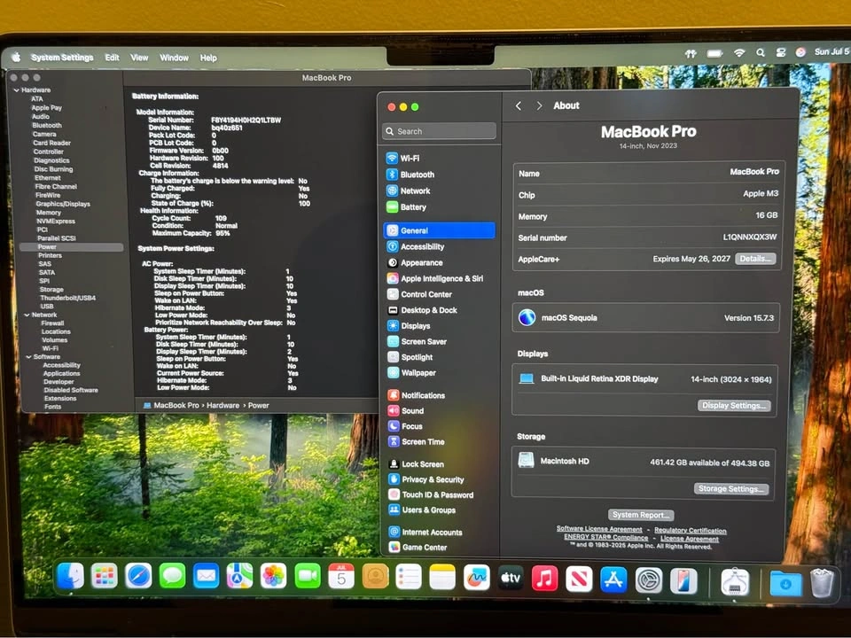 MacBook Pro 14-inch, 2023 M3 16GB RAM 512SSD Space grey - photo 4