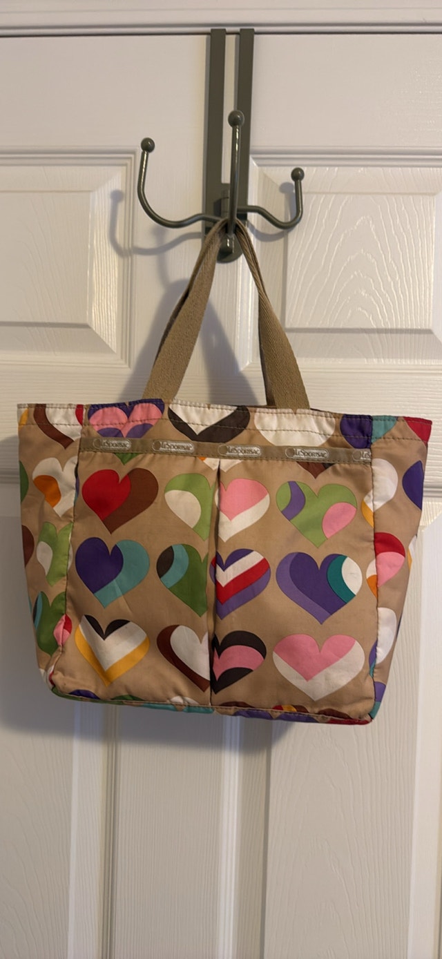 LeSportsac Heart Print Tote Bag