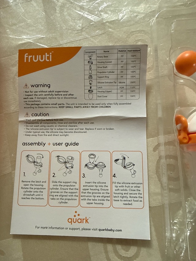 Quark Fruuti Feeder (new in box) - photo 5
