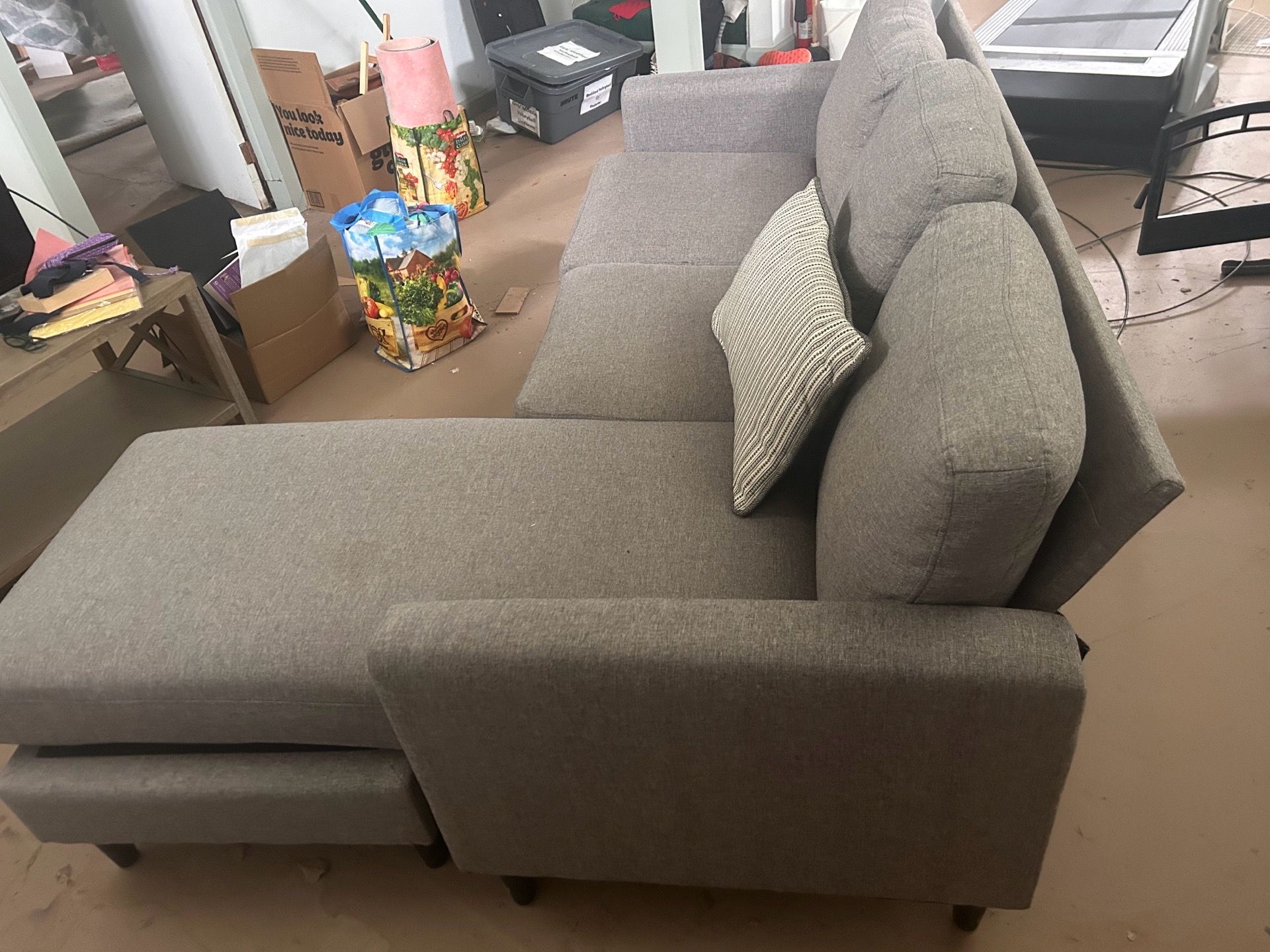 Sofa with chaise