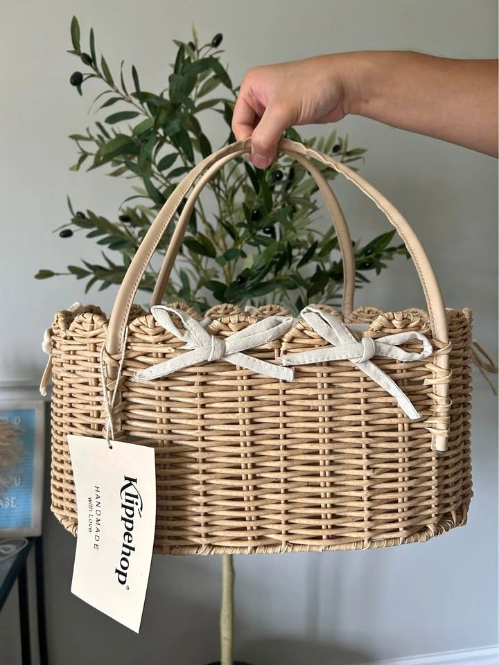 Klippehop Wicker Diaper Caddy