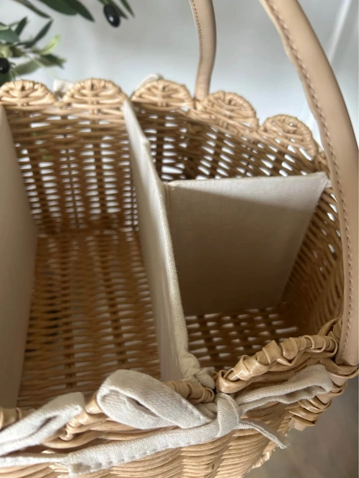 Klippehop Wicker Diaper Caddy - photo 3