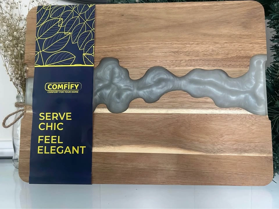 Comfify Acacia Wood and Resin Serving Board - photo 3