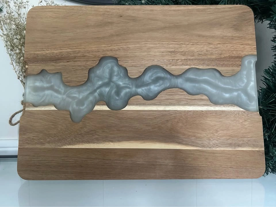Comfify Acacia Wood and Resin Serving Board - photo 4