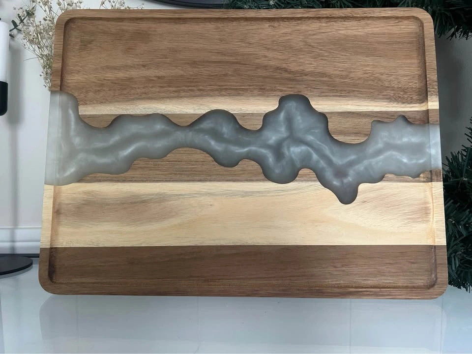Comfify Acacia Wood and Resin Serving Board - photo 5