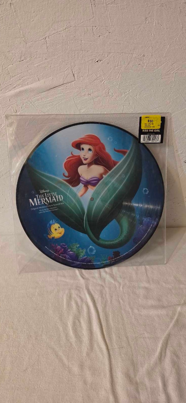 Disney Parks Vinyl Record THE LITTLE MERMAID Ariel Flounder