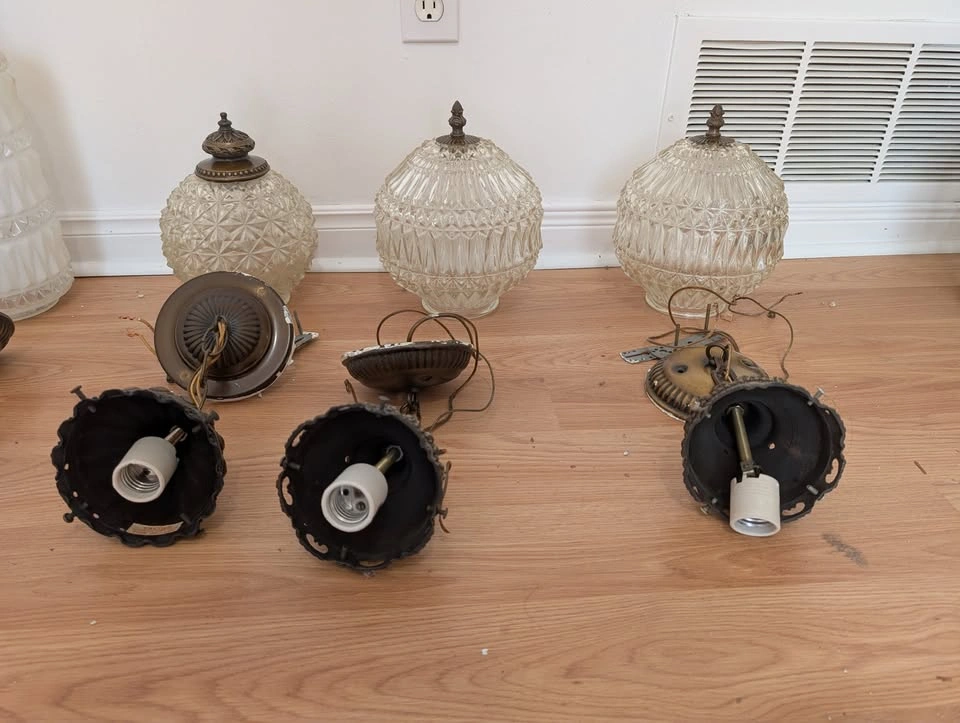 Vintage light fixtures from 1975 (3 types) - photo 2