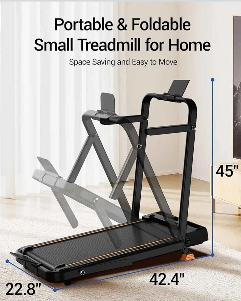 15% Incline Walking Pad Treadmill with Handles, Foldable - photo 3