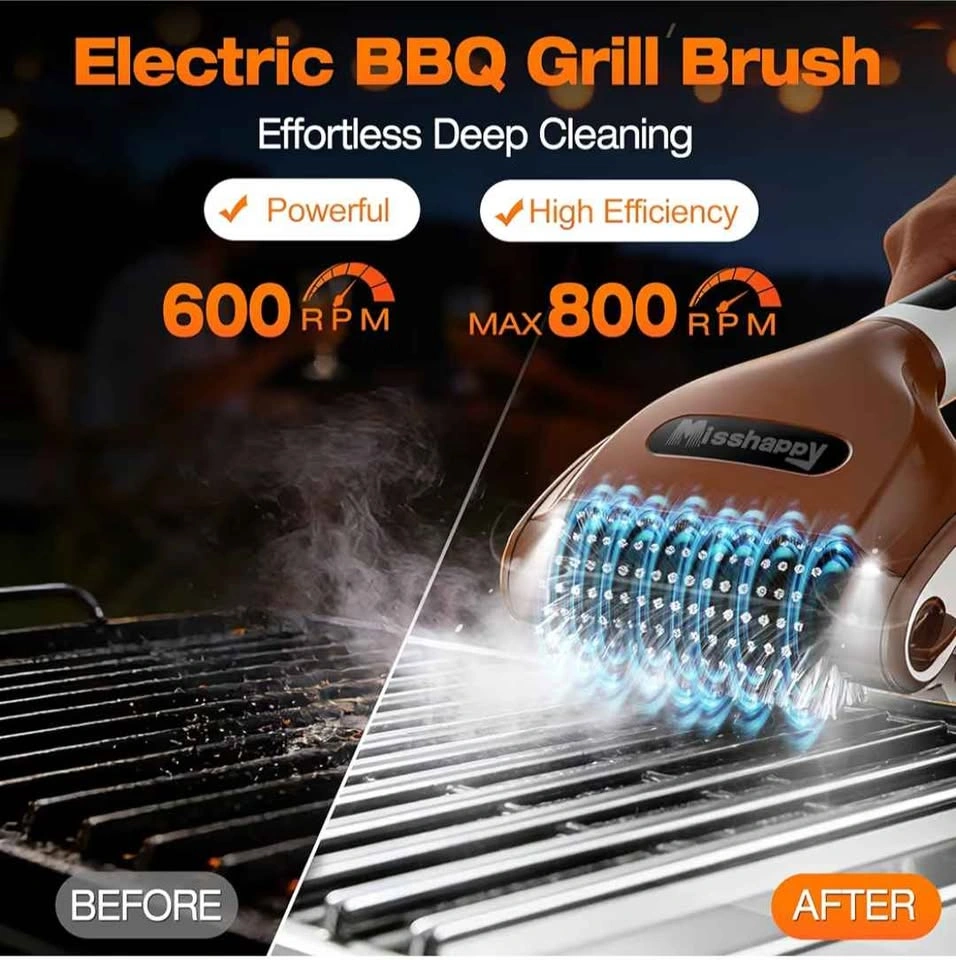 Electric Grill Brush - 4000mAh Cordless BBQ Grill Cleaner - photo 2