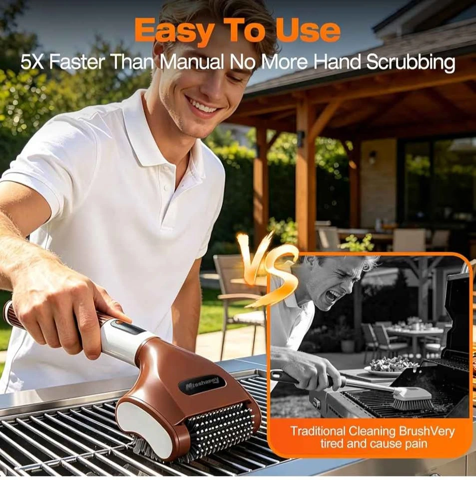 Electric Grill Brush - 4000mAh Cordless BBQ Grill Cleaner - photo 3