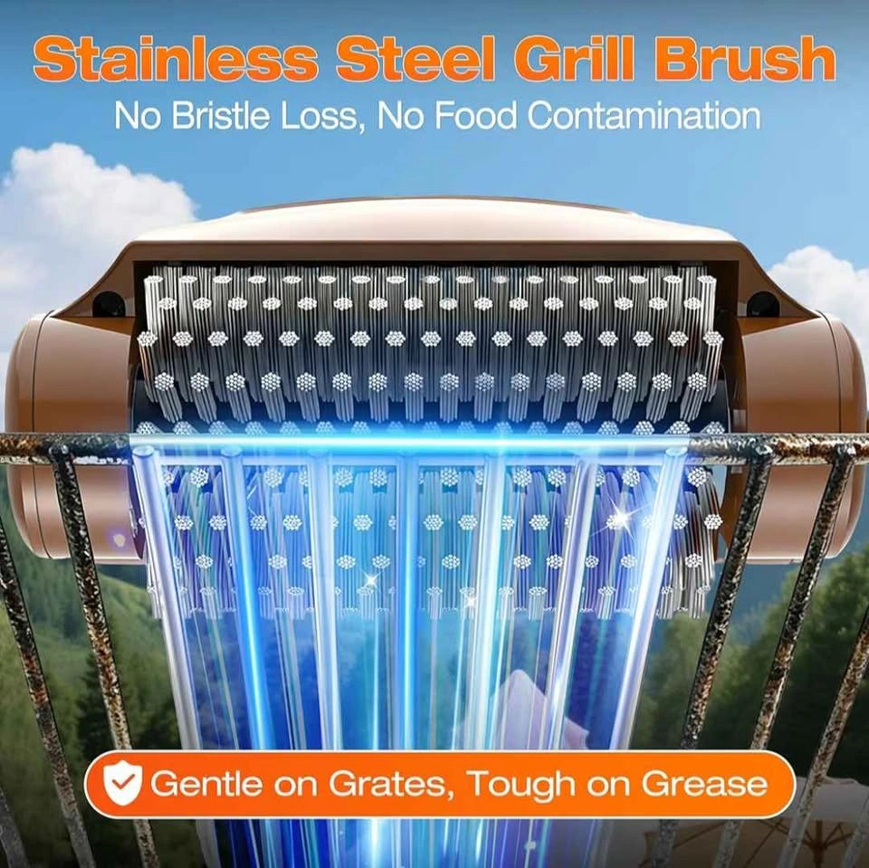 Electric Grill Brush - 4000mAh Cordless BBQ Grill Cleaner - photo 4