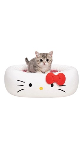 Hello Kitty Pet Bolster Bed - Small Dogs and Cats