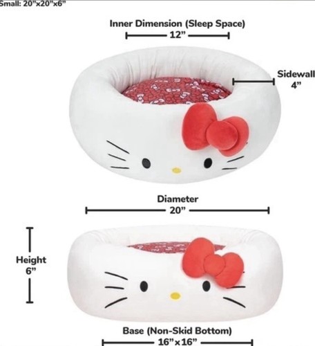 Hello Kitty Pet Bolster Bed - Small Dogs and Cats - photo 5