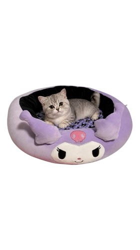 Hello Kitty Kuromi Pet Bed & Bolster for Small Dog and Cat