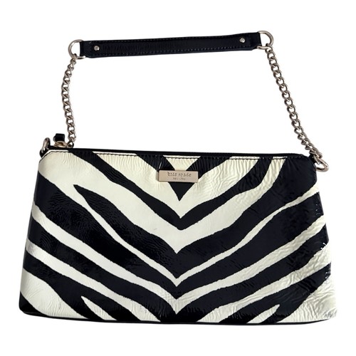 Kate Spade Vintage Y2K Zebra Print Patent Leather Mini Purse