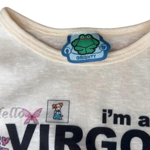 OMIGHTY Virgo Y2K Graphic Baby Tee Astrology Collage Top - photo 4