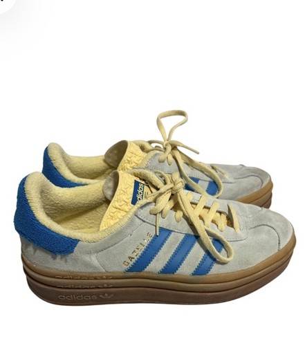 Adidas Women's Gazelle Bold "Almost Blue/Yellow" Size 7.5 - photo 3