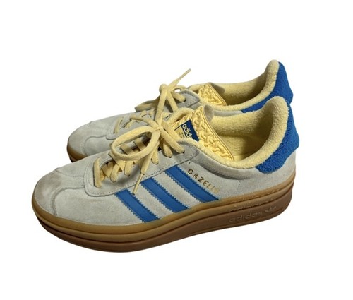 Adidas Women's Gazelle Bold "Almost Blue/Yellow" Size 7.5 - photo 4
