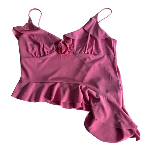UO ROSE GARDEN ASYMMETRICAL CAMI IN PINK - photo 2