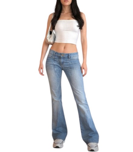 Vintage Y2K Parasuco Denim Cult Flare Jeans, Low Rise, Size 32