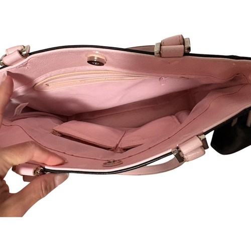 Y2K Black & Pink Monogram “L” Tote Bag Coquette Shoulder Purse - photo 4
