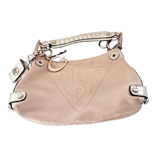 Guess Mini Shoulder Bag Vintage Y2k Canvas Tote Bag Khaki - photo 2