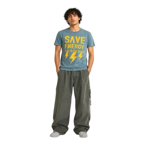 Vintage Y2K Men’s Streetwear Lucky 7 Graphic Small T-shirt