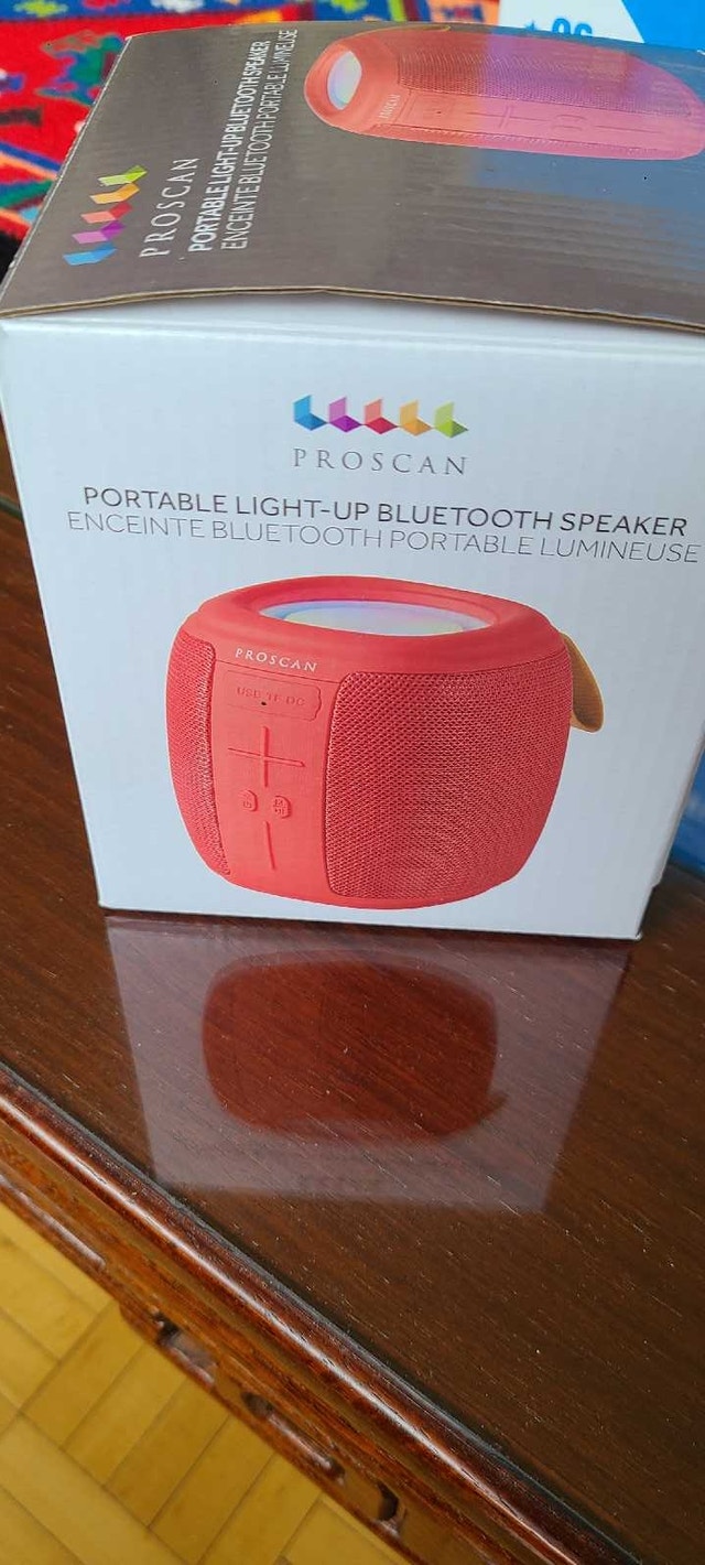 Proscan Portable Light-Up Bluetooth Speaker