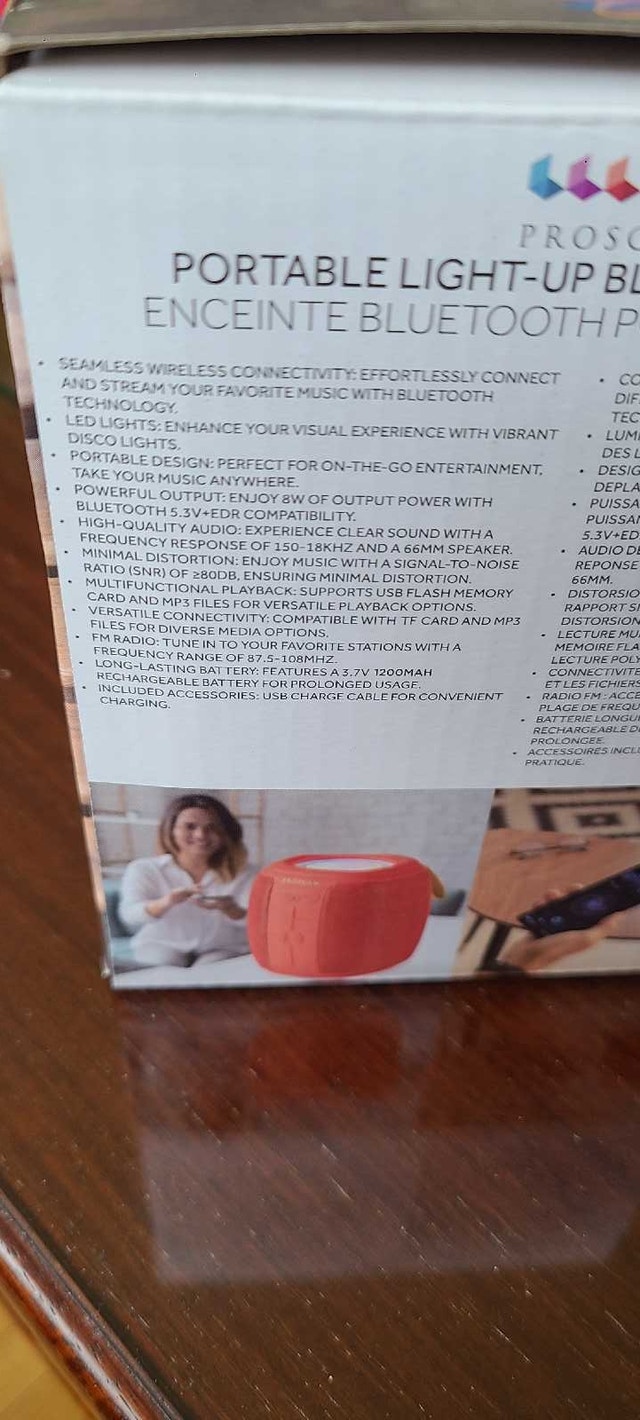 Proscan Portable Light-Up Bluetooth Speaker - photo 3