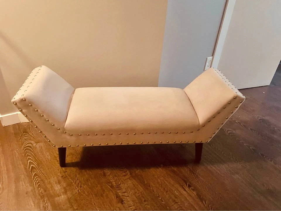 Upholstered Bench with Armrests