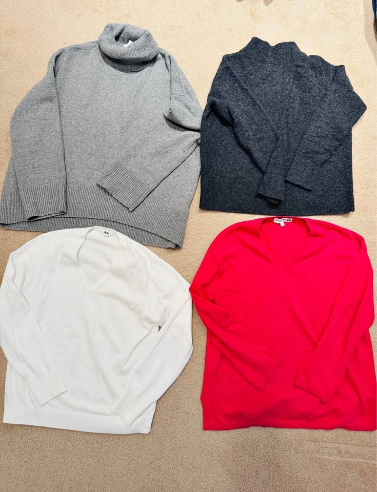 4 UNIQLO & H&M Women Sweaters - Brand New