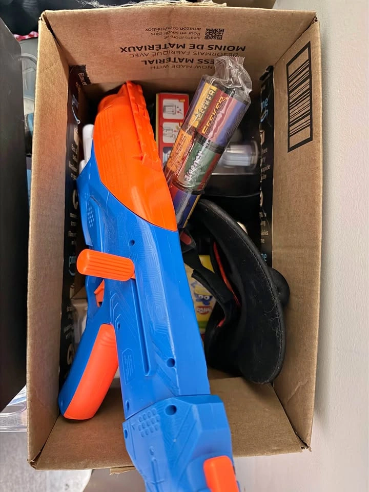 Toys - Nerf Blaster, Uno Dare, mini brands, Mickey Mouse Hat &