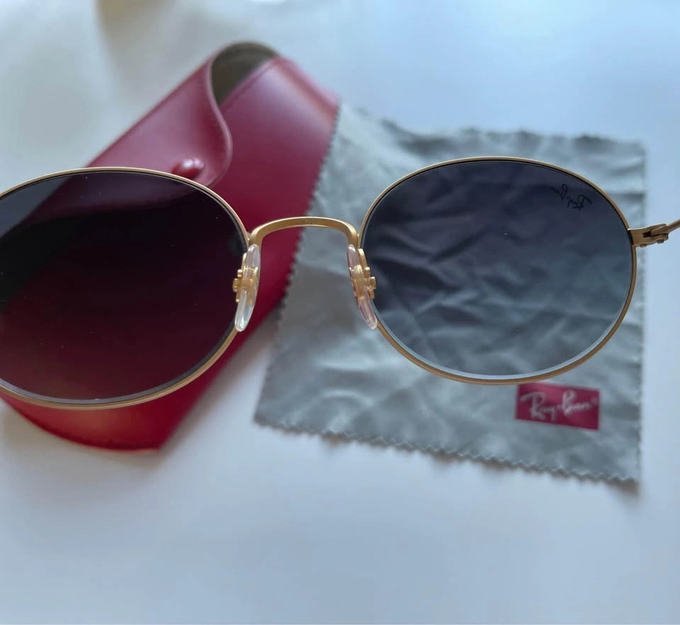 Ray Ban Authentic Gold Matte Gradient RB3594 9114U0 Size 53 - photo 3