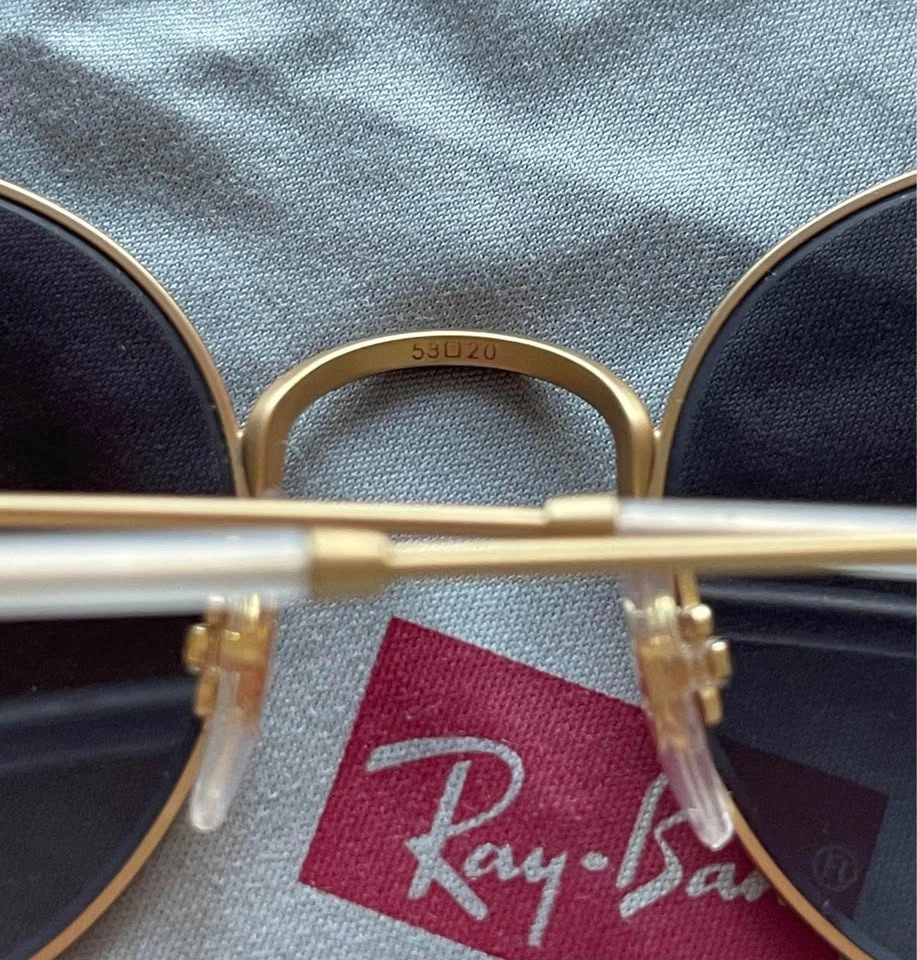 Ray Ban Authentic Gold Matte Gradient RB3594 9114U0 Size 53 - photo 5