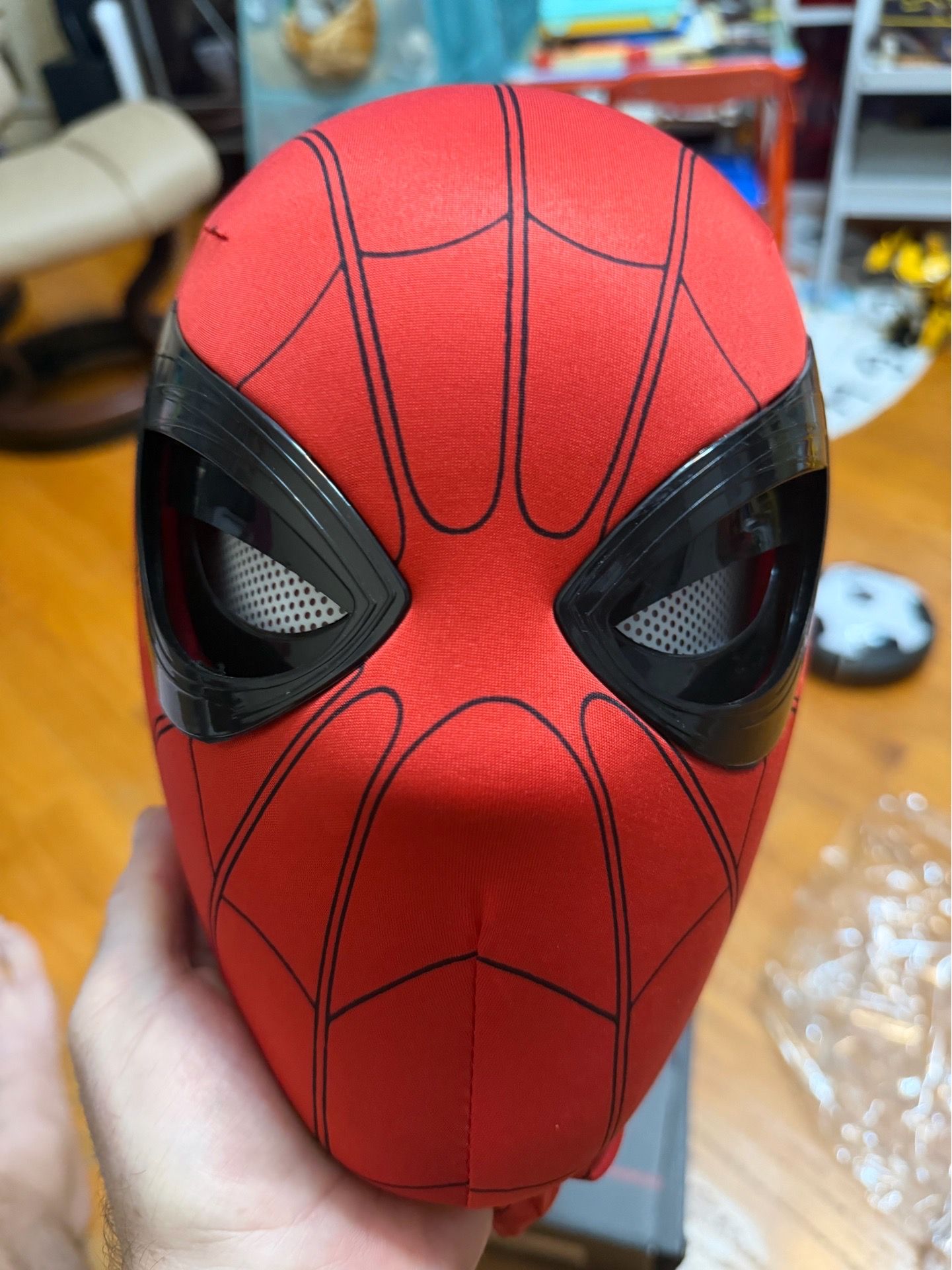 Spider-Man Full Face Fabric Mask Red One Size Unisex - photo 4