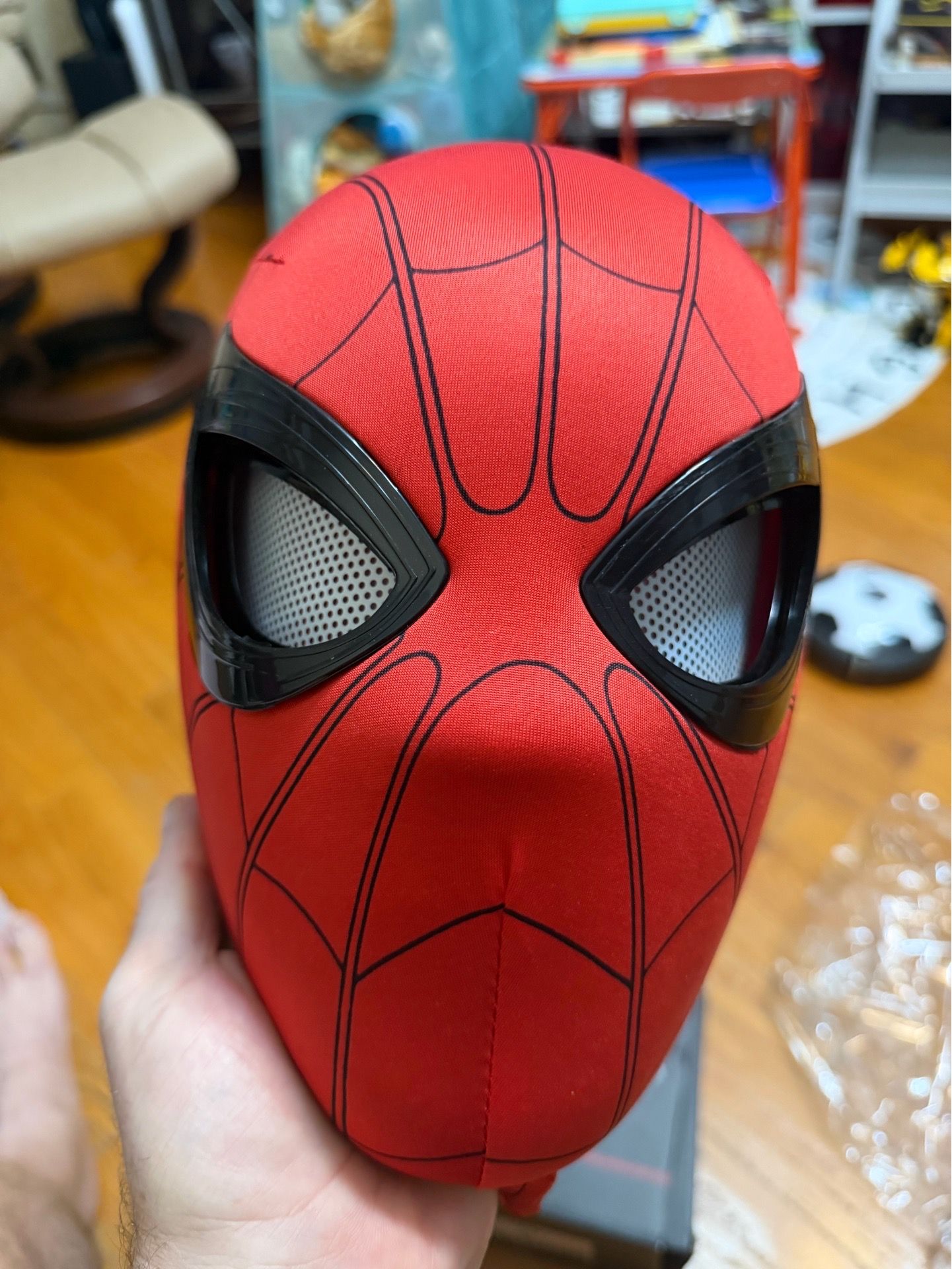 Spider-Man Full Face Fabric Mask Red One Size Unisex - photo 5