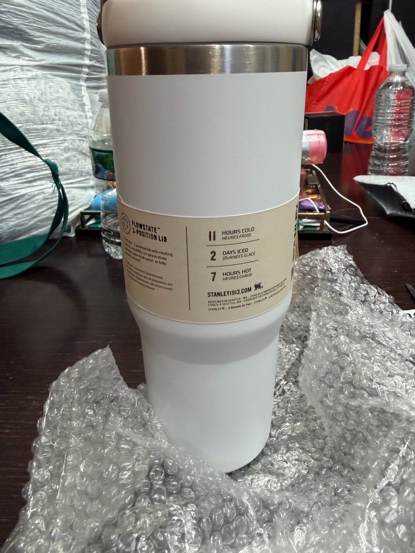 Stanley Quencher H2.0 30oz White Tumbler w/ Handle Straw, BPA-Fr - photo 4